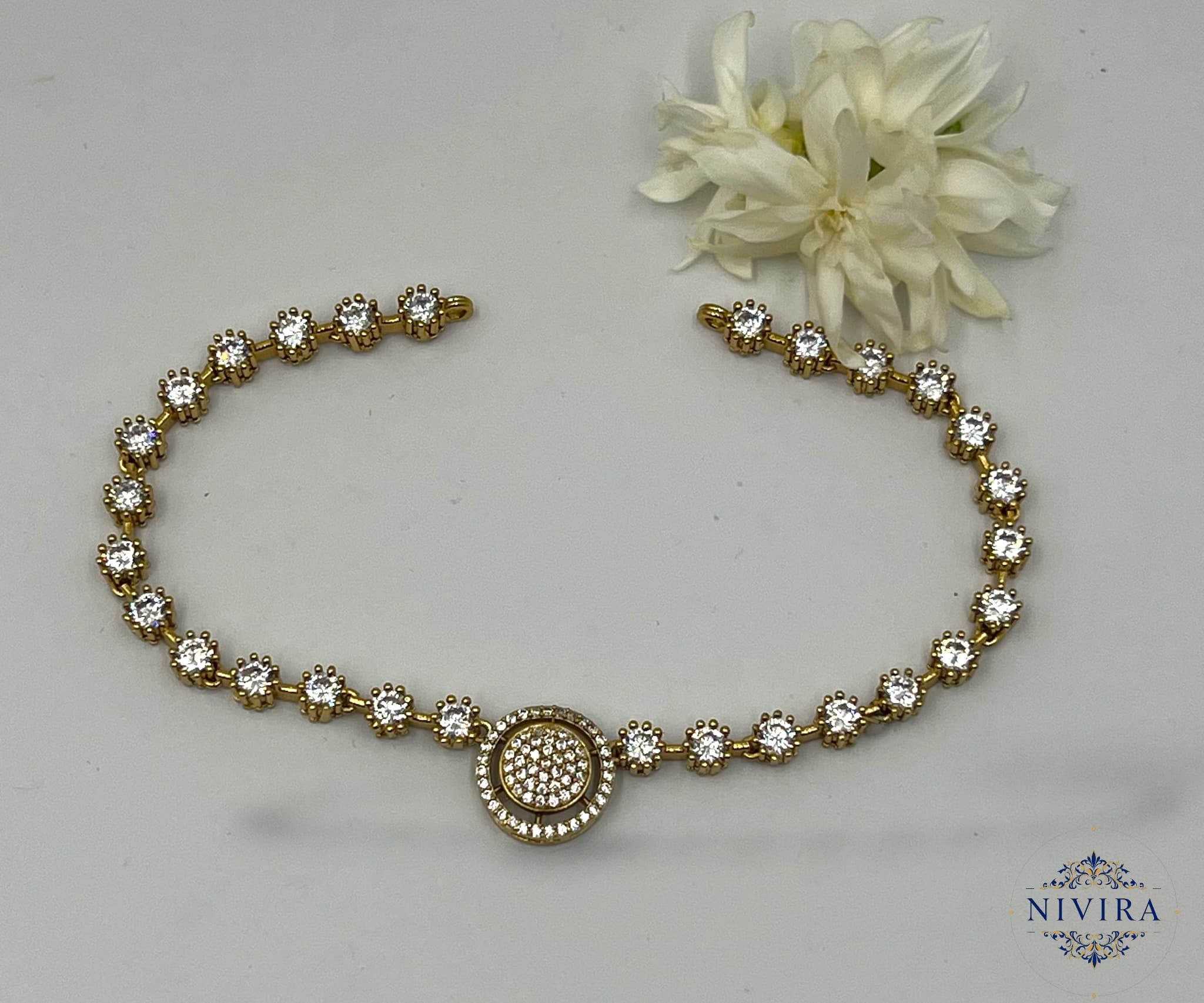Naina CZ Necklace Set - image 2