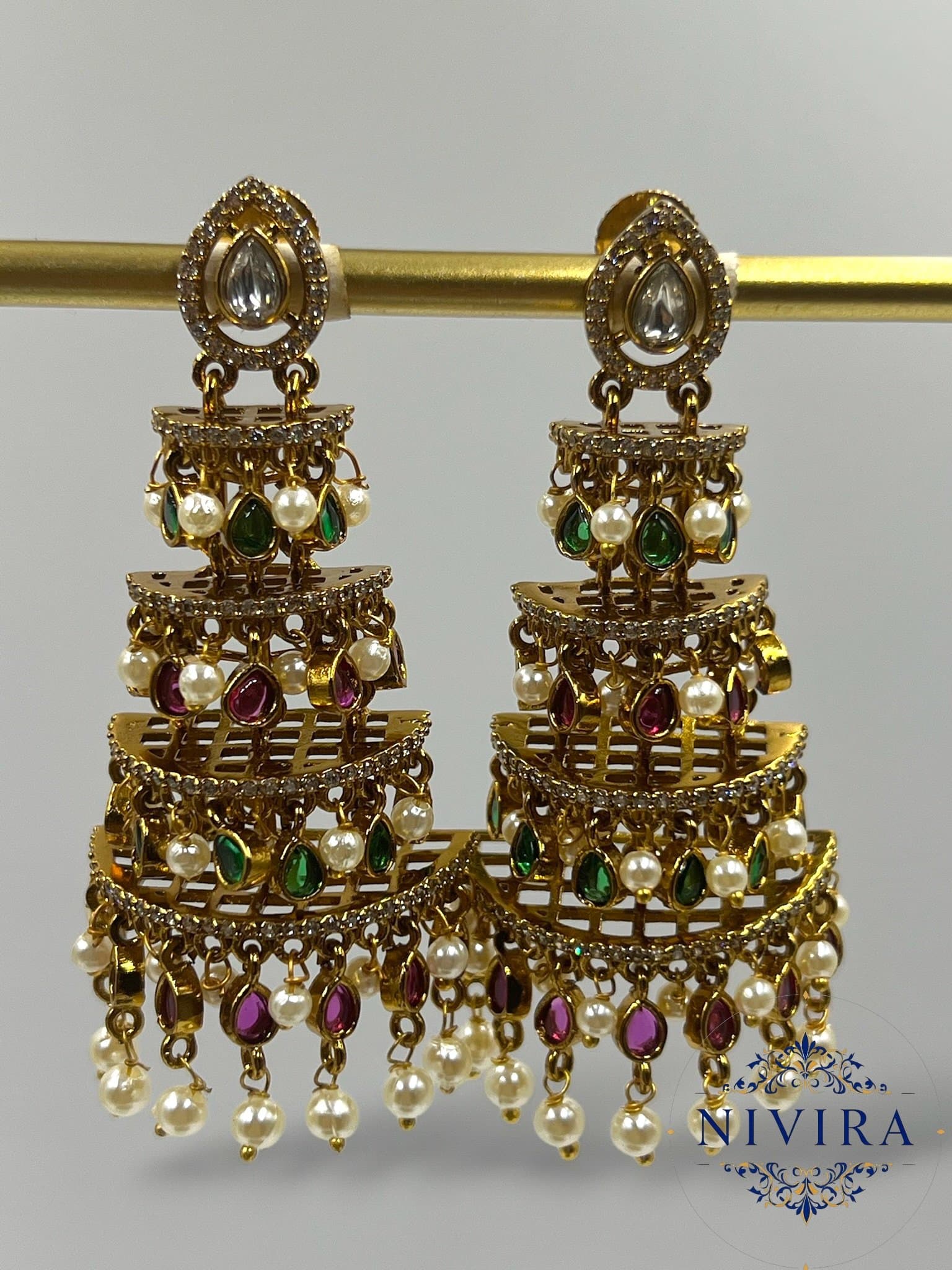 Majestic Cascade Jhumka
