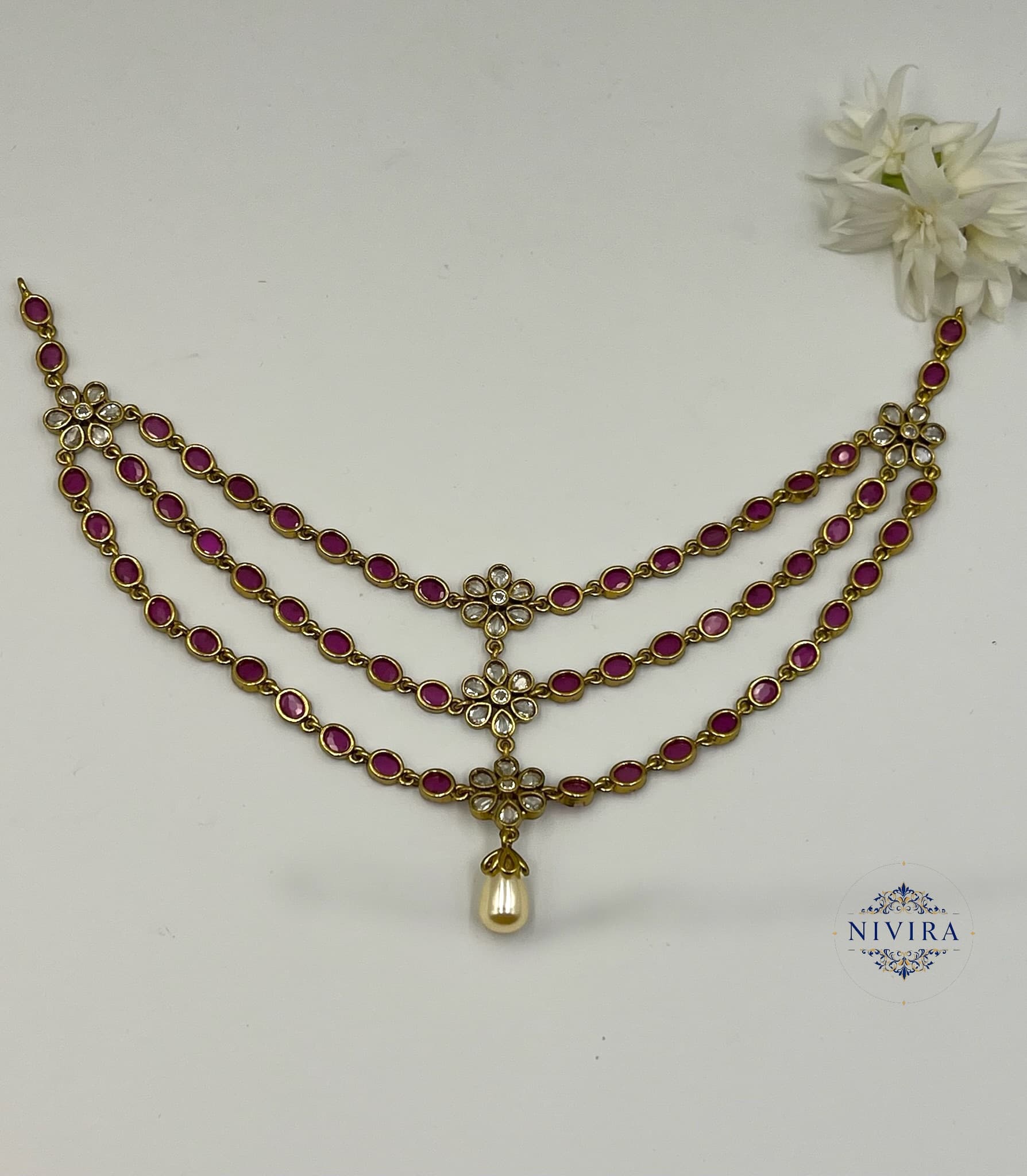 Layered Floral Choker set - image 2
