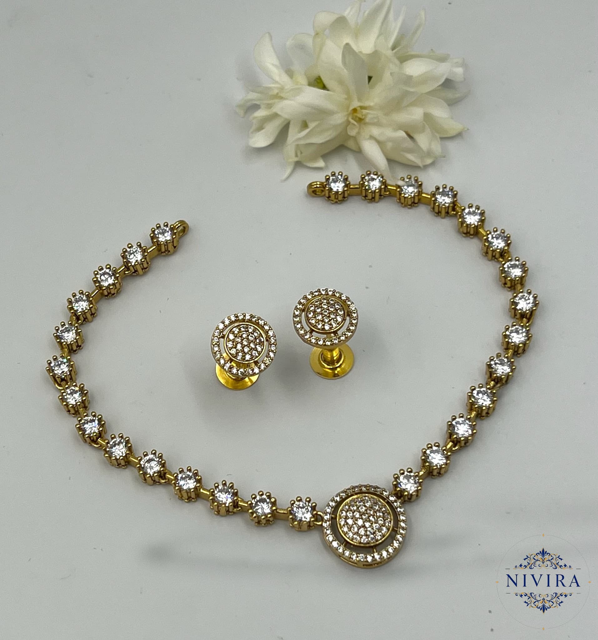 Naina CZ Necklace Set