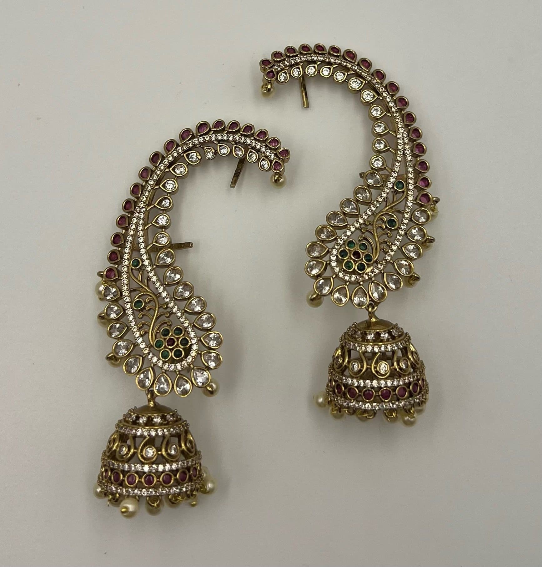 Paisley Gem Jhumka Earcuffs