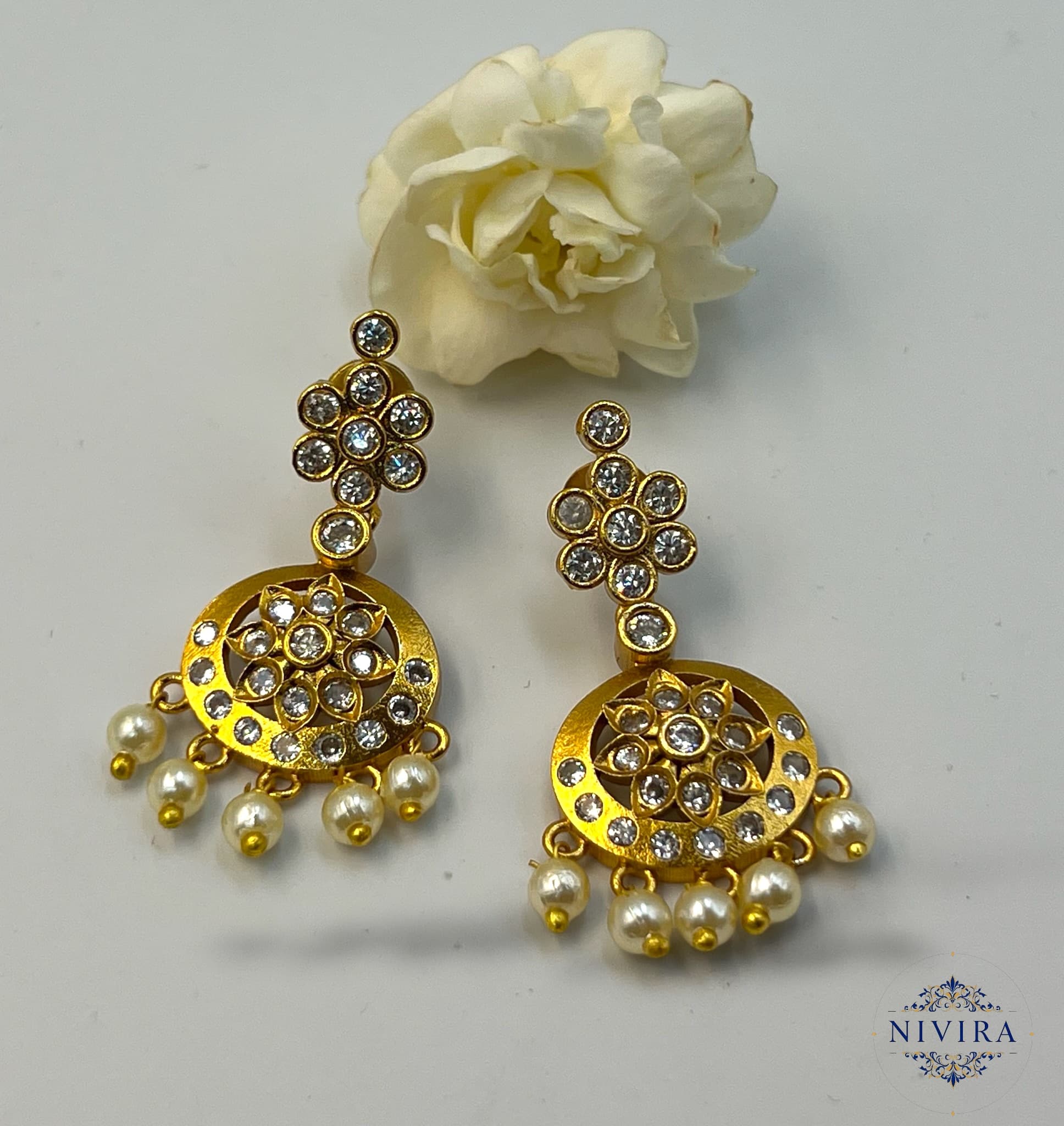 Traditional CZ Necklace Set - image 3
