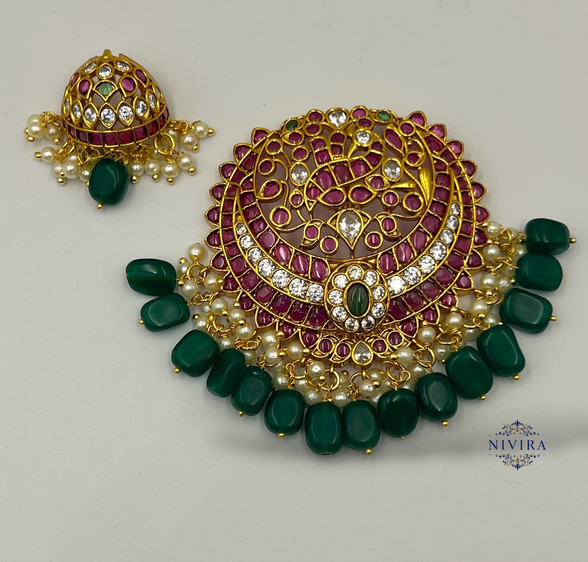 Ruby Necklace Set - image 4